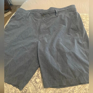 FJ FootJoy blue Performance Stretch Flat Front Golf Shorts Size W38 inseam 8.5